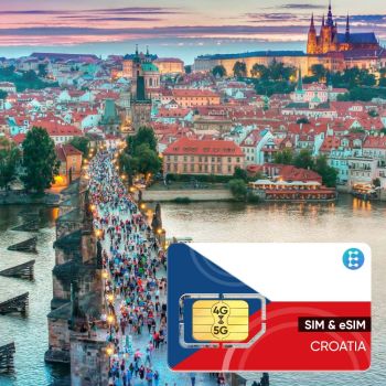 Sim Du Lịch Séc 30 Ngày Tốc Độ Cao (Czech Republic)